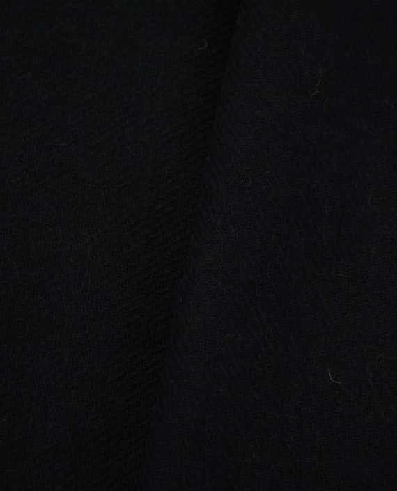 Ткань Шерсть Пальтовая 1860 цвет черный картинка 2