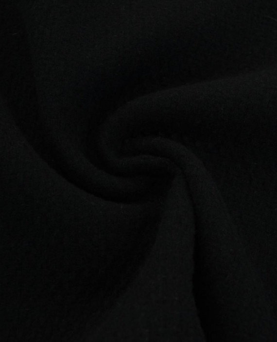 Ткань Шерсть Пальтовая 1862 цвет черный картинка