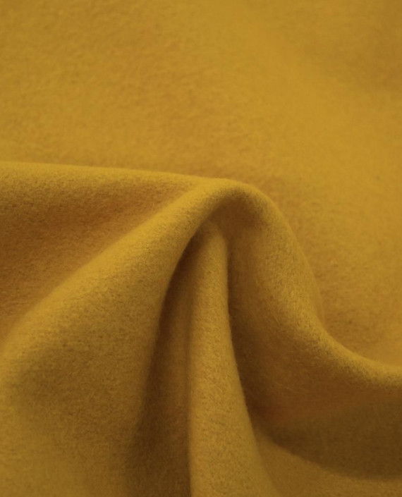 Ткань Шерсть Пальтовая 1865 цвет желтый картинка 2
