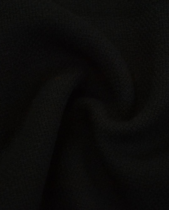 Ткань Шерсть Пальтовая 1870 цвет черный картинка