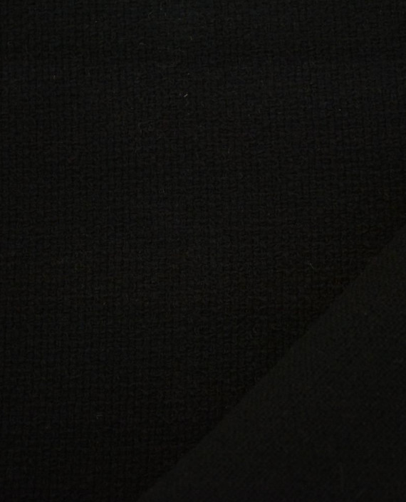 Ткань Шерсть Пальтовая 1870 цвет черный картинка 2