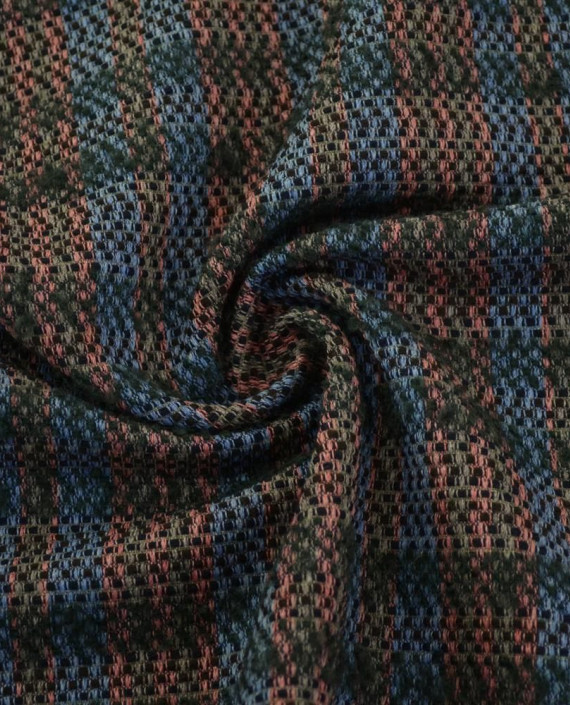 Ткань Шерсть Пальтовая Chanel 1882 цвет разноцветный в клетку картинка