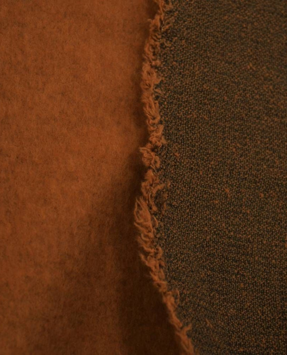 Ткань Шерсть Пальтовая 1889 цвет оранжевый картинка 2