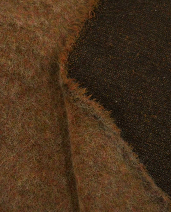 Ткань Шерсть Пальтовая 1891 цвет коричневый картинка 2