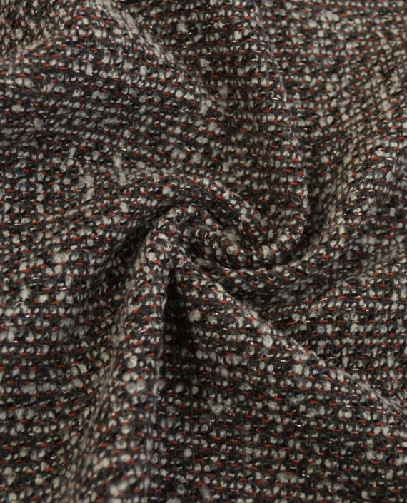 Ткань Шерсть Пальтовая 1896 цвет серый в полоску картинка