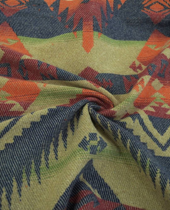 Ткань Шерсть Пальтовая 1907 цвет разноцветный абстрактный картинка