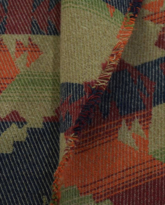 Ткань Шерсть Пальтовая 1907 цвет разноцветный абстрактный картинка 2