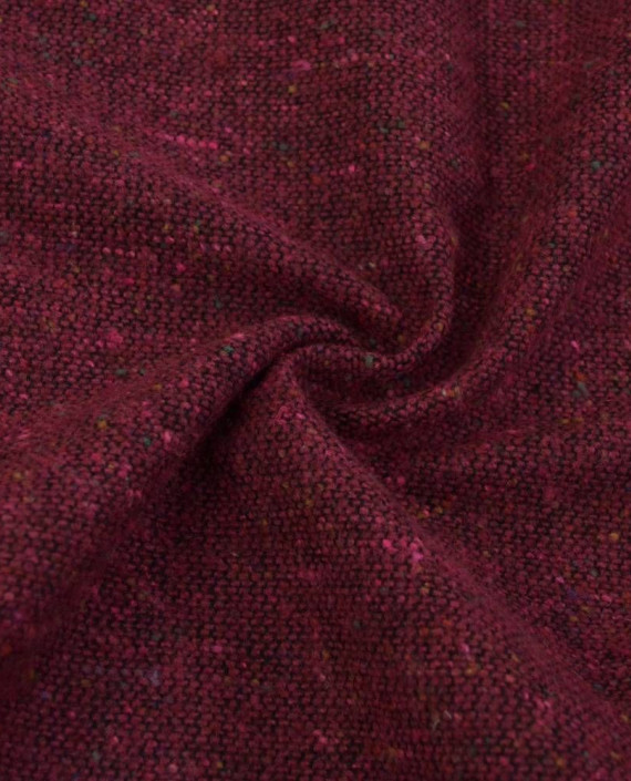 Ткань Шерсть Пальтовая 1911 цвет бордовый картинка