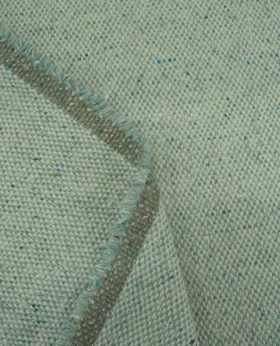 Ткань Шерсть Костюмно-пальтовая 1913 цвет зеленый картинка 2