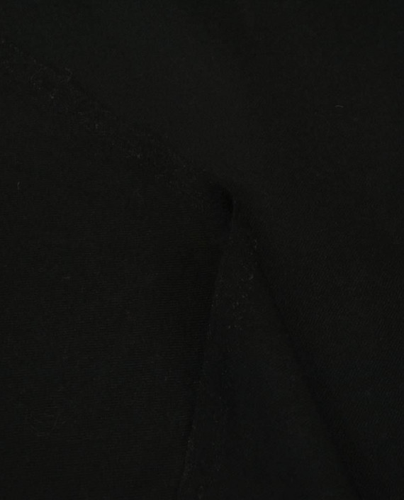 Ткань Шерсть Костюмная 1930 цвет черный картинка 2