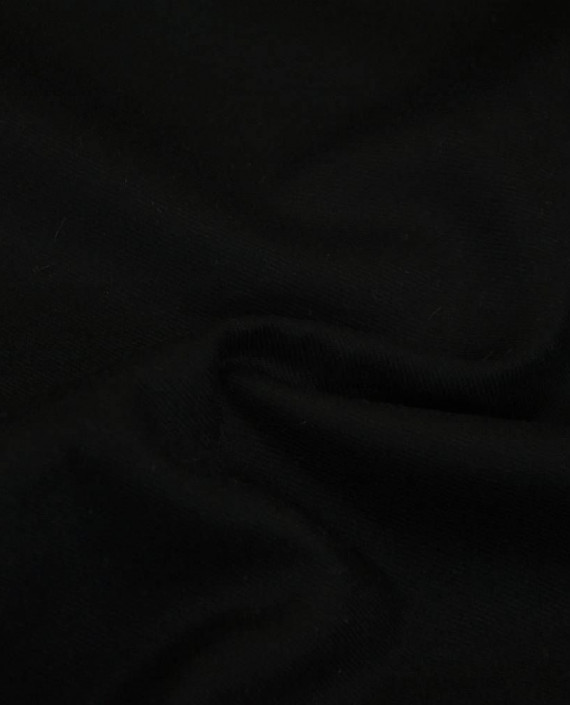 Ткань Шерсть Костюмная 1930 цвет черный картинка 1