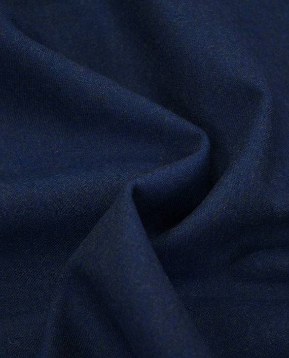 Ткань Шерсть Костюмная 1939 цвет синий картинка