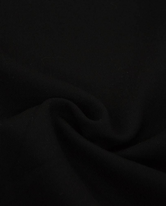 Ткань Шерсть Костюмная 1941 цвет черный картинка 1
