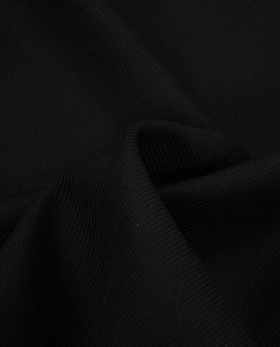 Ткань Шерсть Костюмная 1943 цвет черный картинка