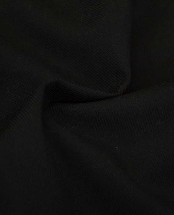 Ткань Шерсть Костюмная 1943 цвет черный картинка 2