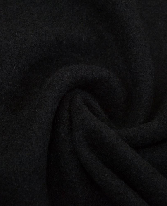Ткань Шерсть Пальтовая 1945 цвет черный картинка