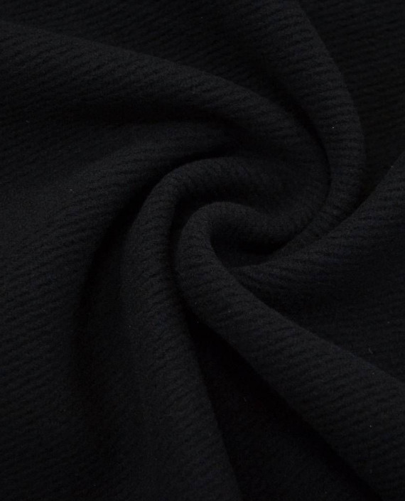 Ткань Шерсть Пальтовая 1947 цвет черный картинка