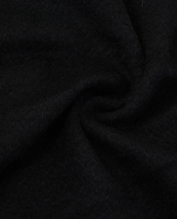 Ткань Шерсть Пальтовая 1952 цвет черный картинка