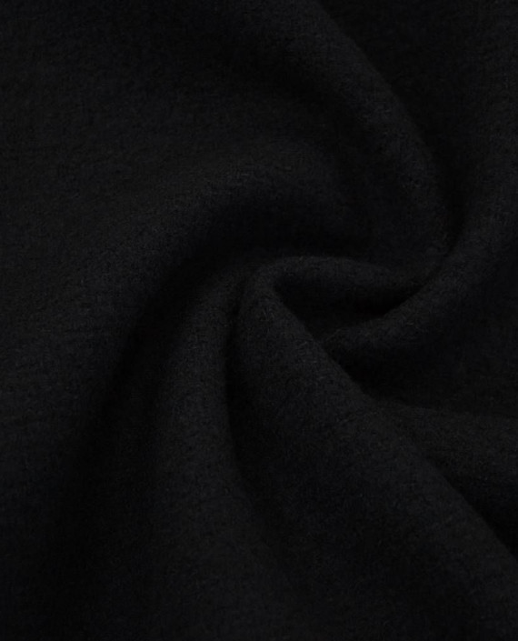 Ткань Шерсть Пальтовая 1955 цвет черный картинка