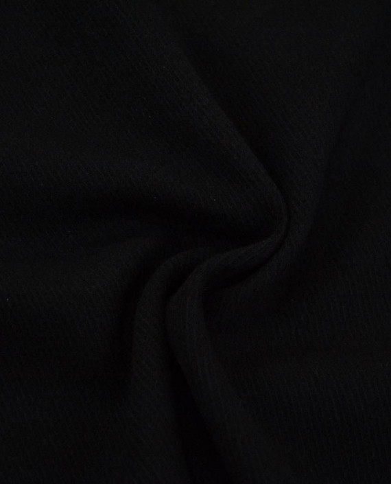Ткань Шерсть Пальтовая 1965 цвет черный картинка
