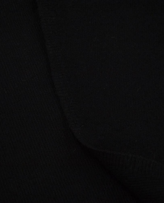 Ткань Шерсть Пальтовая 1965 цвет черный картинка 2
