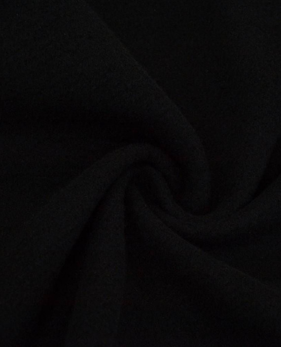 Ткань Шерсть Пальтовая 1966 цвет черный картинка