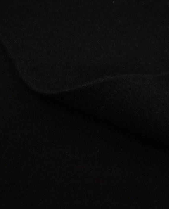 Ткань Шерсть Пальтовая 1966 цвет черный картинка 2
