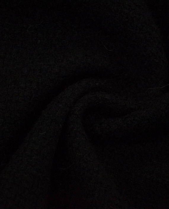 Ткань Шерсть Пальтовая 1968 цвет черный картинка