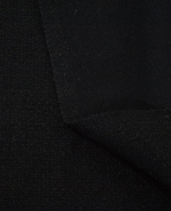 Ткань Шерсть Пальтовая 1969 цвет черный картинка 2