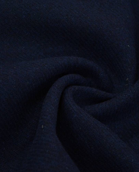 Ткань Шерсть Пальтовая 1970 цвет синий картинка