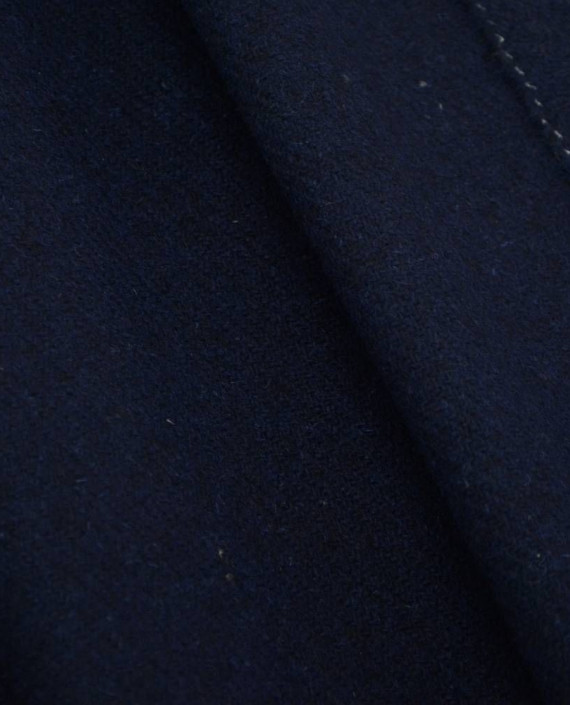 Ткань Шерсть Пальтовая 1970 цвет синий картинка 2