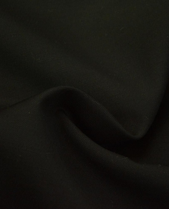 Ткань Шерсть Костюмная 2021 цвет черный картинка