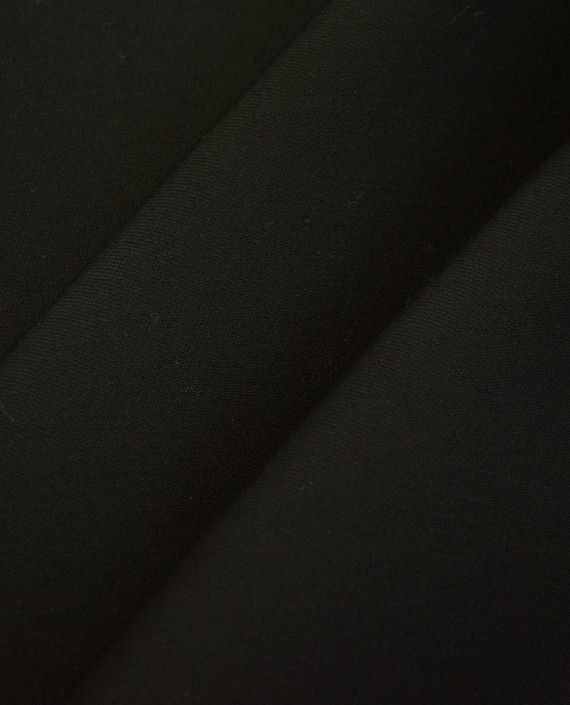 Ткань Шерсть Костюмная 2021 цвет черный картинка 1