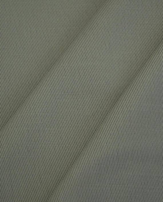 Ткань Шерсть Костюмная 2031 цвет серый полоска картинка 1