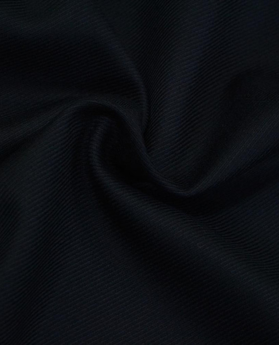 Ткань Шерсть Костюмная 2051 цвет синий полоска картинка