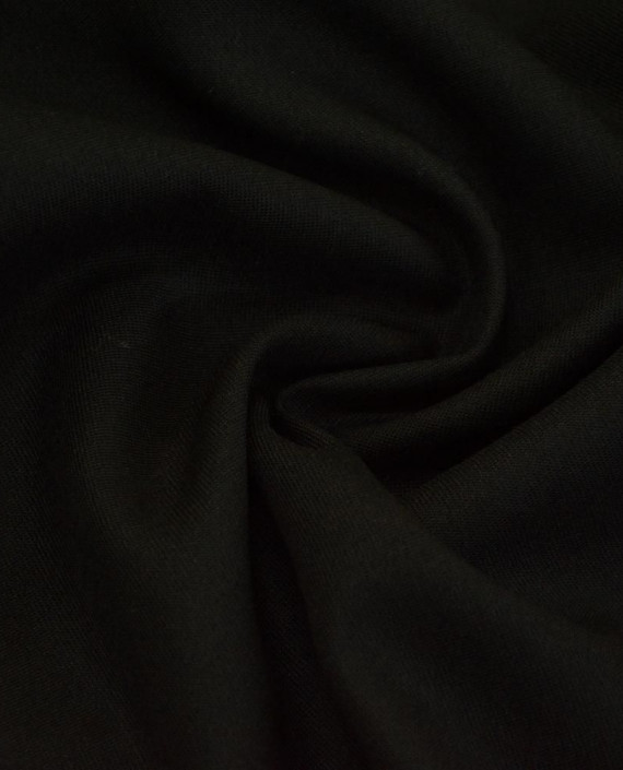 Ткань Шерсть Костюмная 2065 цвет черный картинка