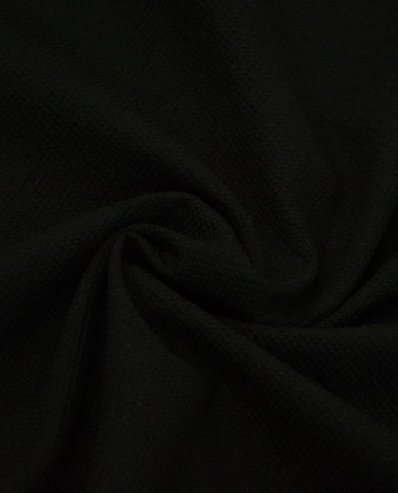 Ткань Шерсть Костюмная 2066 цвет черный картинка
