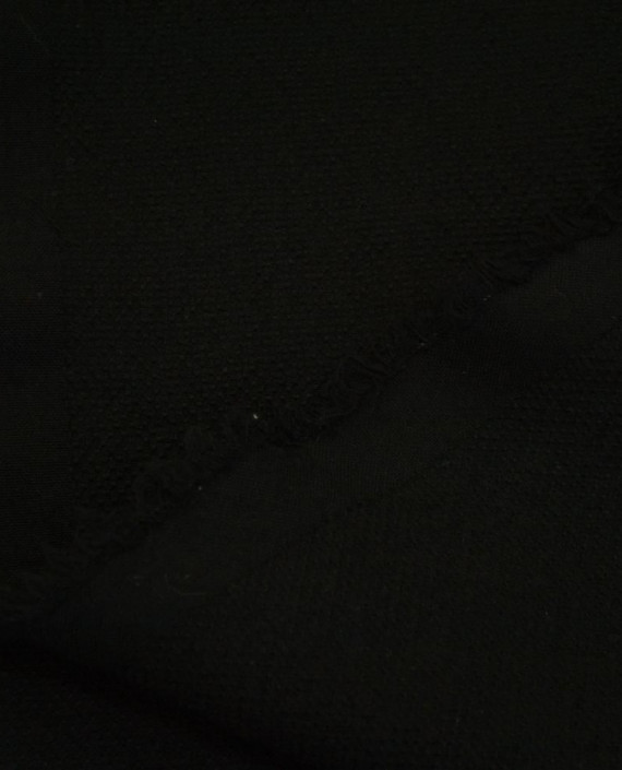Ткань Шерсть Костюмная 2066 цвет черный картинка 2