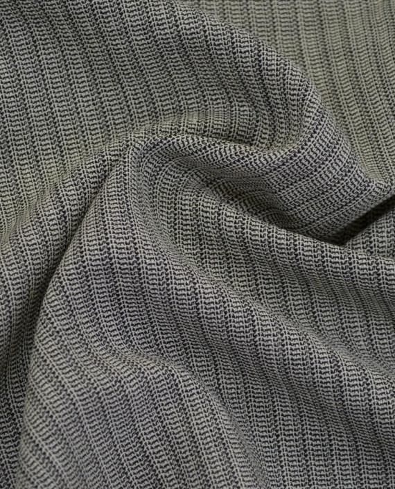 Ткань Шерсть Костюмная 2068 цвет серый геометрический картинка