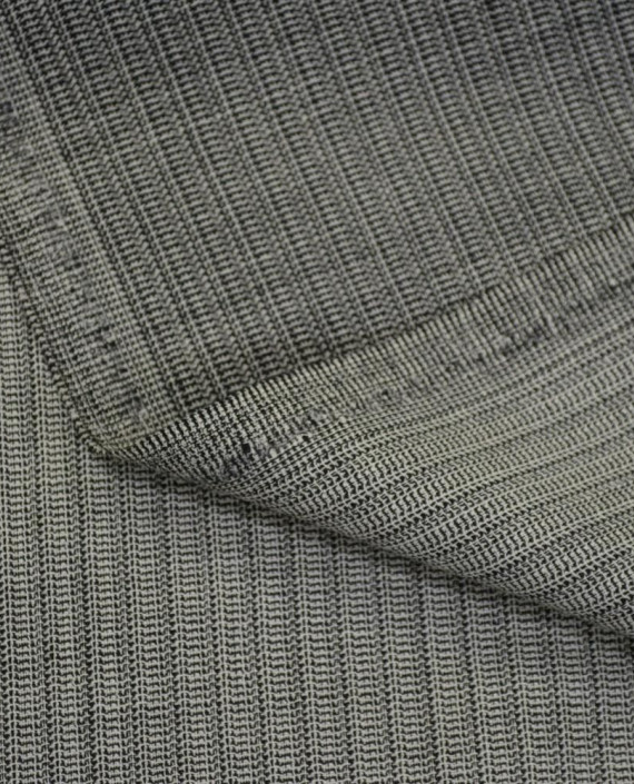 Ткань Шерсть Костюмная 2068 цвет серый геометрический картинка 1