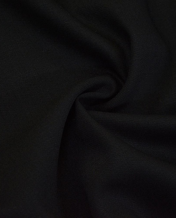 Ткань Шерсть Костюмная 2070 цвет черный картинка