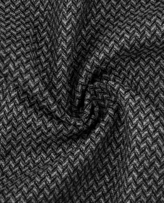 Ткань Шерсть Костюмная 2085 цвет серый геометрический картинка