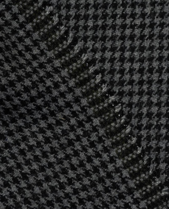 Ткань Шерсть Костюмная 2087 цвет серый гусиная лапка картинка 2