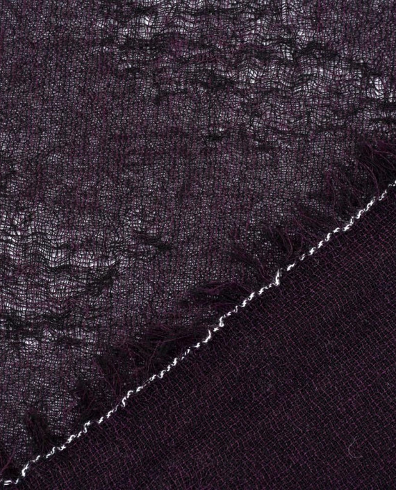 Ткань Шерсть Костюмная Марлевка 2088 цвет фиолетовый картинка 2