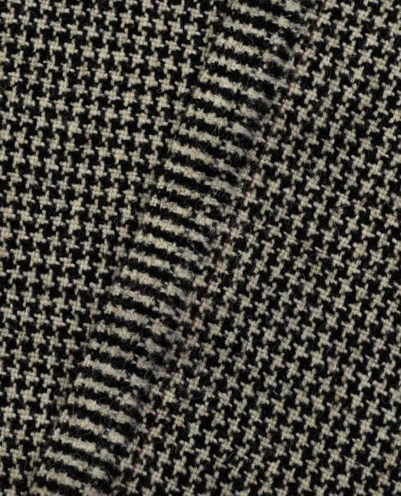 Ткань Шерсть Костюмная 2090 цвет разноцветный гусиная лапка картинка 2