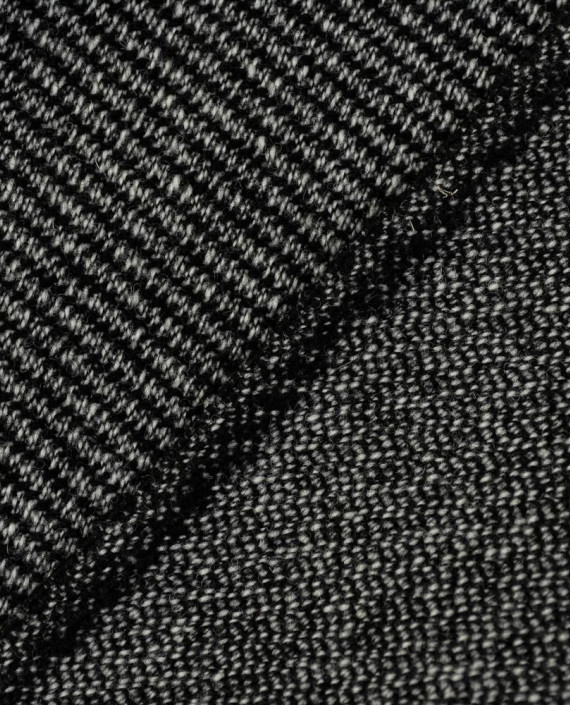 Ткань Шерсть Костюмная 2094 цвет серый полоска картинка 1
