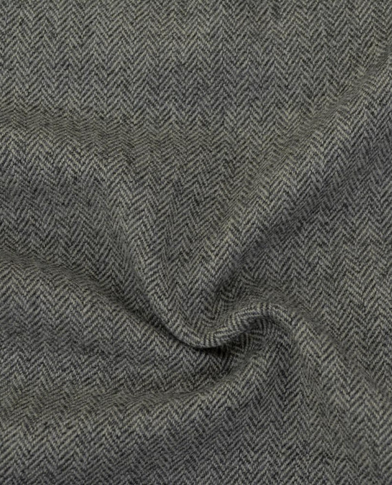 Ткань Шерсть Костюмная 2099 цвет серый геометрический картинка