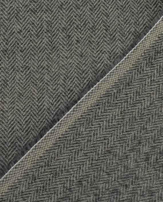 Ткань Шерсть Костюмная 2099 цвет серый геометрический картинка 2