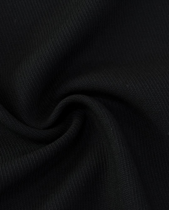 Шерсть Костюмная 2118 цвет черный геометрический картинка