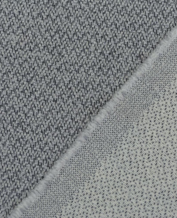 Ткань Шерсть Костюмная 2142 цвет серый геометрический картинка 1